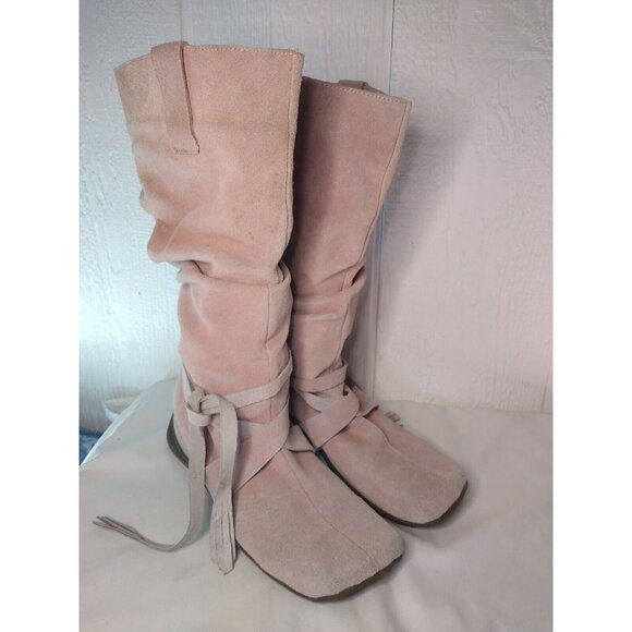 ZOE WITTNER DESIGN Shoes - Zoe Wittner Design Women's EU 40 US 9 Pink Suede Boots Pull On Rubber Sole